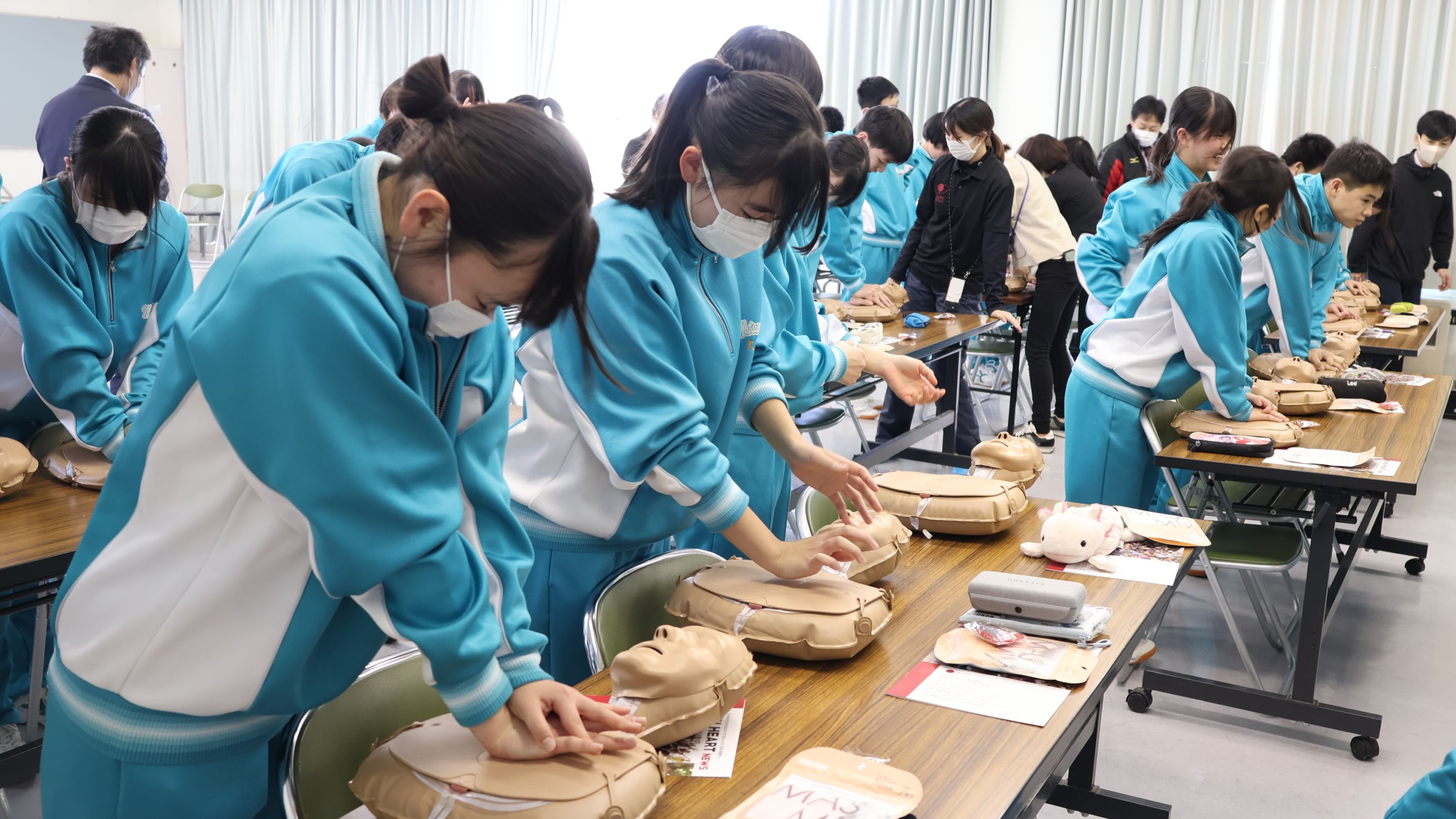 【災害支援・対策（iER）】能登町の中学校で一次救命処置の研修を実施 ～大学生とのつながりを通して、能登の子どもたちに新たな選択肢を～